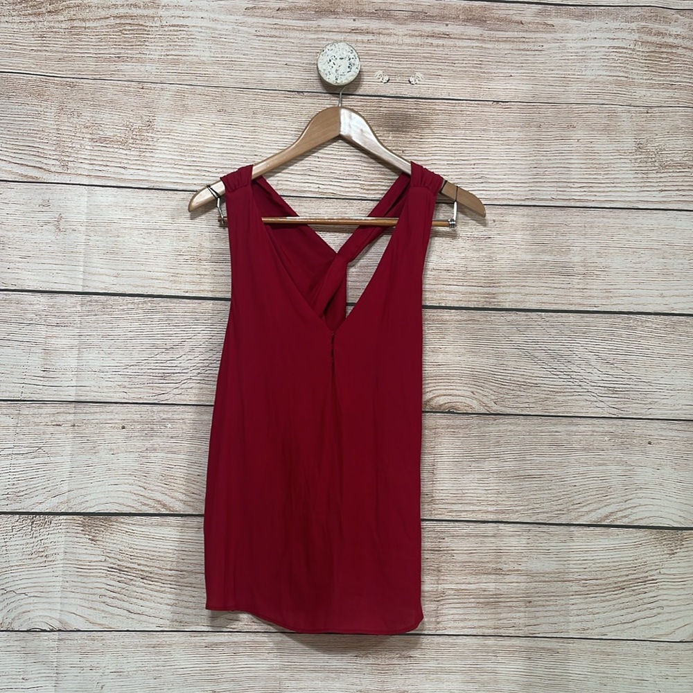 Zara Basic Small Maroon Red Blouse Small